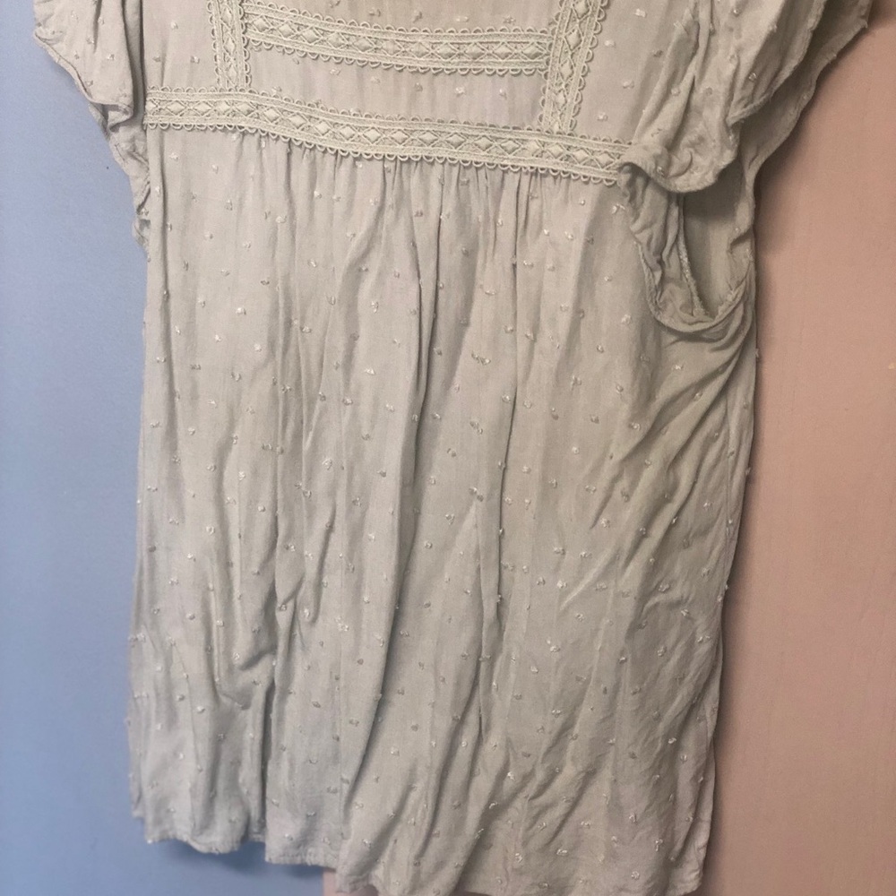 Delicate Lace Trim Blouse